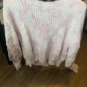 Light pink and white sweater